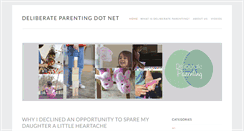 Desktop Screenshot of deliberateparenting.net