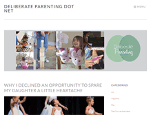 Tablet Screenshot of deliberateparenting.net